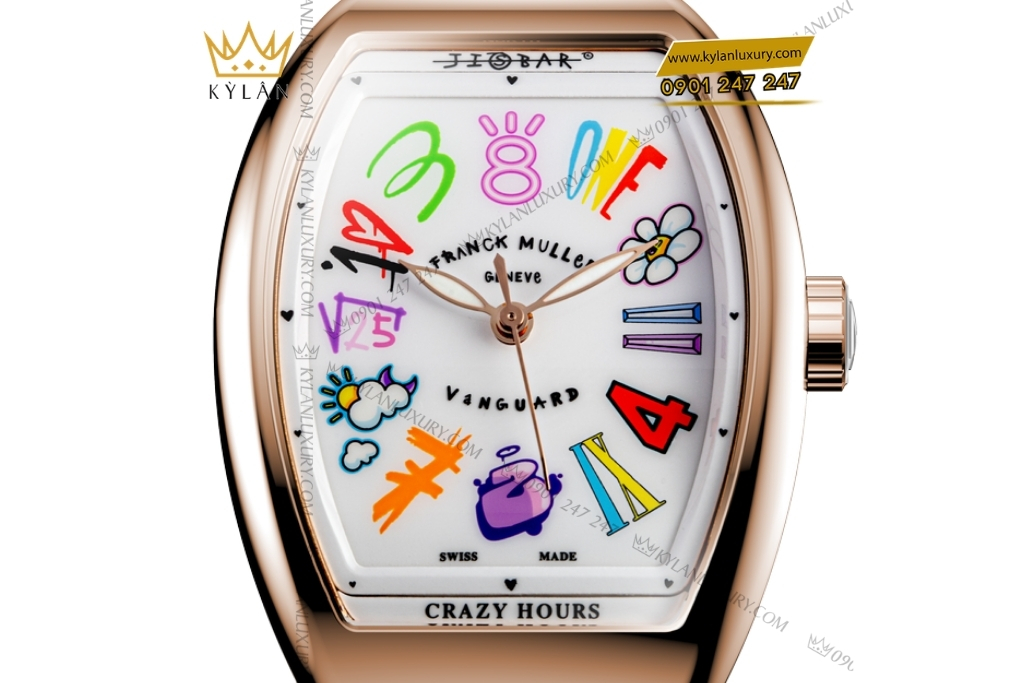 Kỳ Lân Luxury franck muller vanguard crazy hours jisbar lady 4 Đồng hồ Franck Muller Vanguard Crazy Hours Jisbar Lady V32