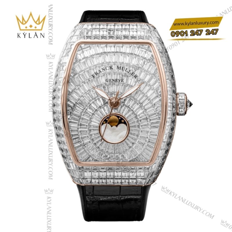 Đồng hồ Franck Muller Vanguard Lady Moonphase Full Diamond