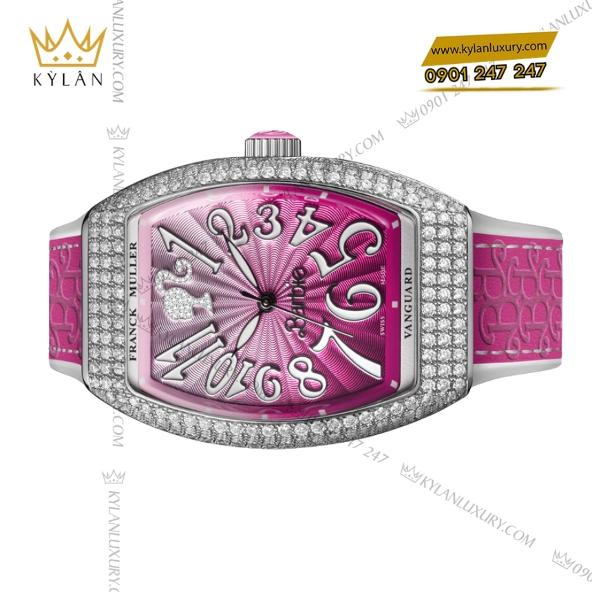 Kỳ Lân Luxury franck muller vanguard v32 barbie dinh kim cuong 3 Đồng hồ Franck Muller Vanguard V32 Barbie đính kim cương