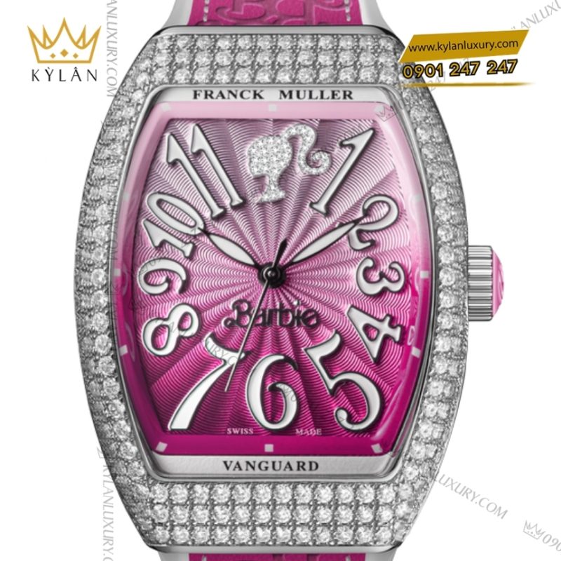 Đồng hồ Franck Muller Vanguard V32 Barbie đính kim cương