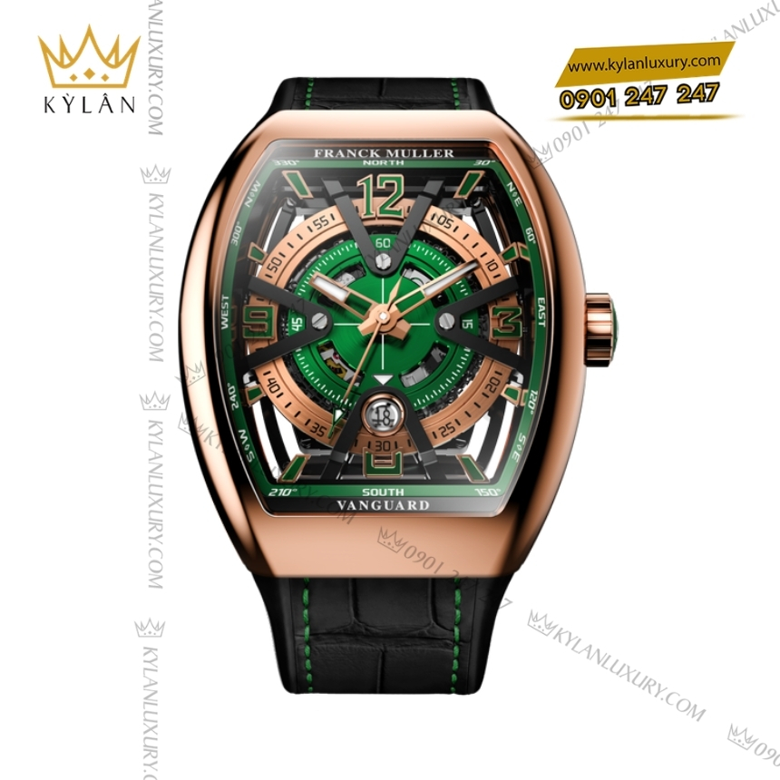 Kỳ Lân Luxury franck muller vanguard vector skeleton v43 2 Đồng hồ Franck Muller Vanguard Vector Skeleton V43
