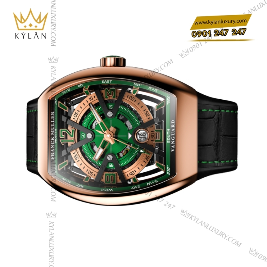 Kỳ Lân Luxury franck muller vanguard vector skeleton v43 3 Đồng hồ Franck Muller Vanguard Vector Skeleton V43