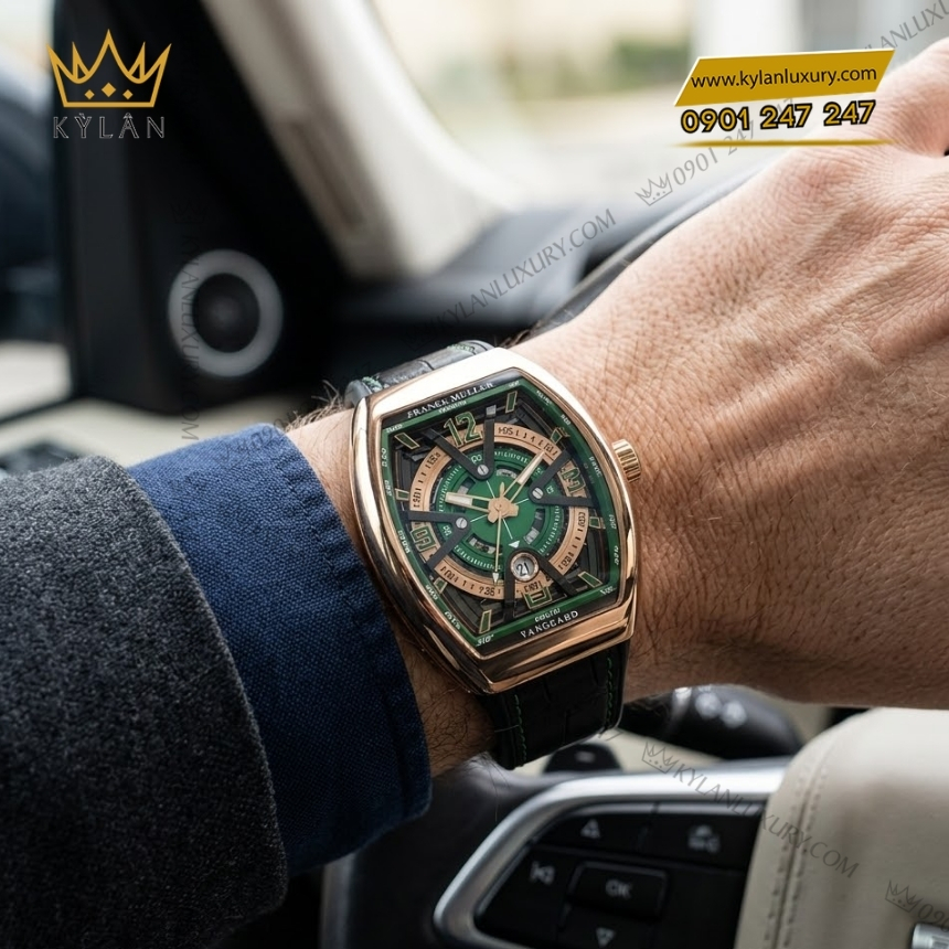 Kỳ Lân Luxury franck muller vanguard vector skeleton v43 5 1 Đồng hồ Franck Muller Vanguard Vector Skeleton V43
