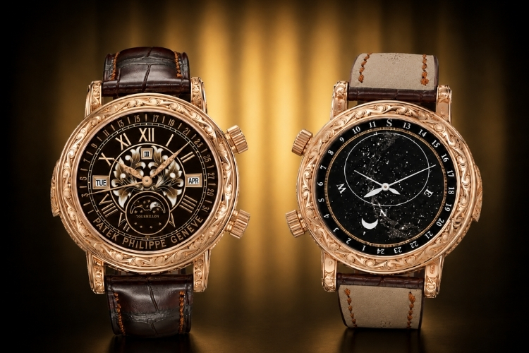 Kỳ Lân Luxury nghe thuat dong ho hai mat patek philippe 1 Nghệ thuật đồng hồ hai mặt Patek Philippe