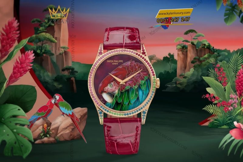 Đồng hồ Patek Philippe Green-Winged Macaw 5077/211R-001