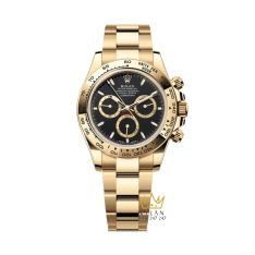 Đồng hồ Rolex Cosmograph Daytona vàng vàng mặt số đen 126508-0004