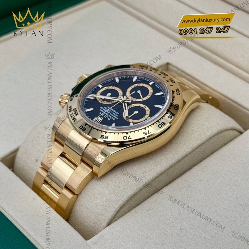 Kỳ Lân Luxury rolex cosmograph daytona 126508 0004 vang vang mat so den 3 Đồng hồ Rolex Cosmograph Daytona vàng vàng mặt số đen 126508-0004
