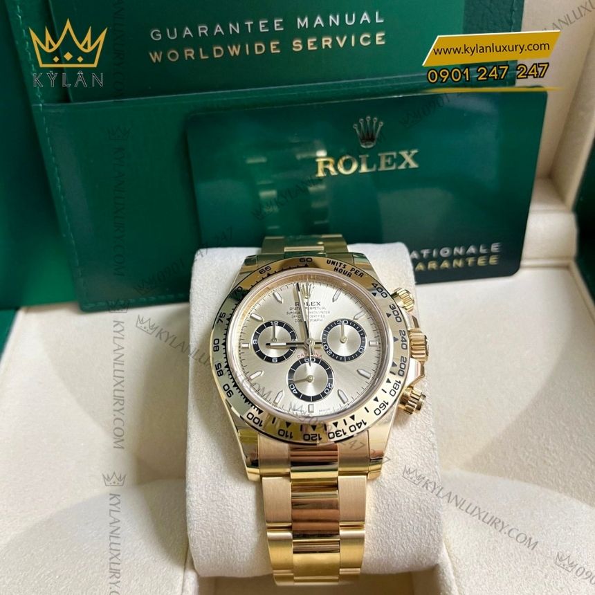 Kỳ Lân Luxury rolex cosmograph daytona 126508 0005 vang vang champagne 2 Đồng hồ Rolex Cosmograph Daytona vàng vàng champagne 126508-0005