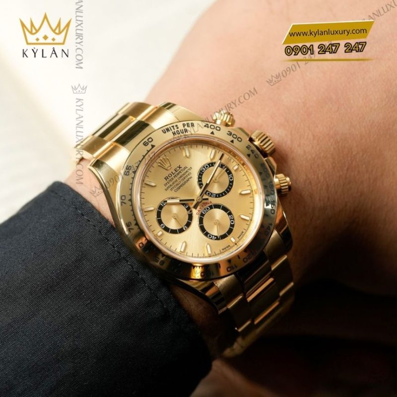 Đồng hồ Rolex Cosmograph Daytona vàng vàng champagne 126508-0005