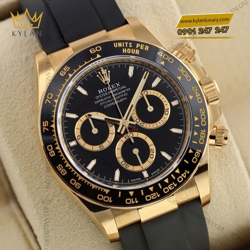 Kỳ Lân Luxury rolex cosmograph daytona 126518ln 0008 mat den 6 Đồng hồ Rolex Cosmograph Daytona mặt số đen 126518LN-0008