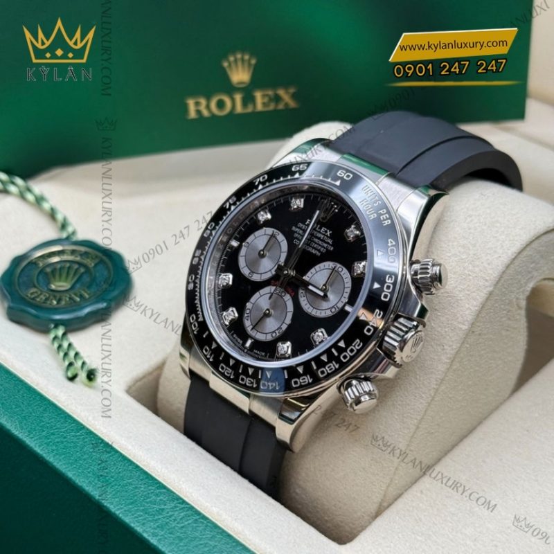 Đồng hồ Rolex Cosmograph Daytona mặt số đen cọc kim 126519LN-0004