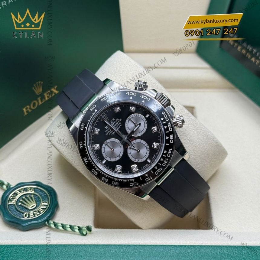 Kỳ Lân Luxury rolex cosmograph daytona 126519ln 0004 mat den coc kim 8 Đồng hồ Rolex Cosmograph Daytona mặt số đen cọc kim 126519LN-0004