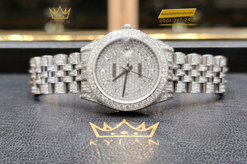 Đồng hồ Rolex Datejust 31 178174 custom full kim cương