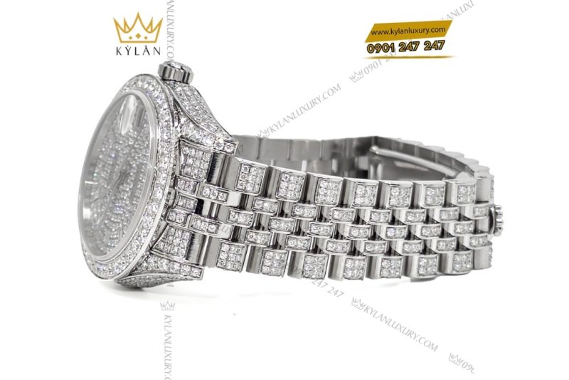 Đồng hồ Rolex Datejust 31 178174 custom full kim cương