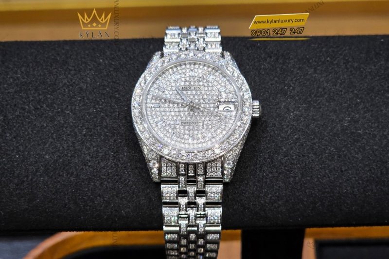 Đồng hồ Rolex Datejust 31 178174 custom full kim cương