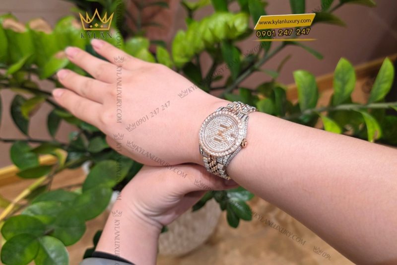 Đồng hồ Rolex Datejust 31 178271 custom full kim cương