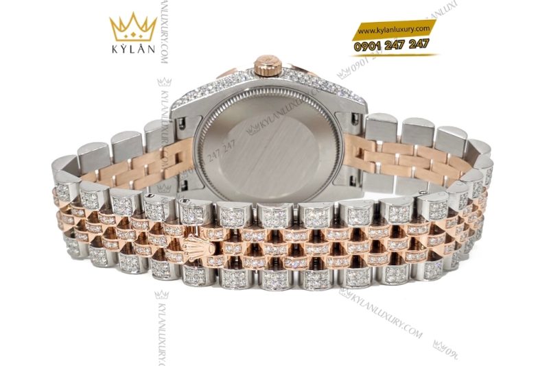 Đồng hồ Rolex Datejust 31 178271 custom full kim cương