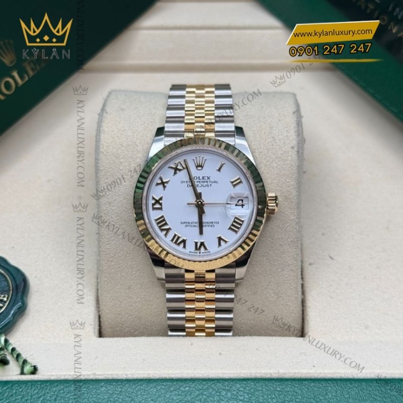 Đồng hồ Rolex Datejust 31 mặt trắng La Mã 278273-0002