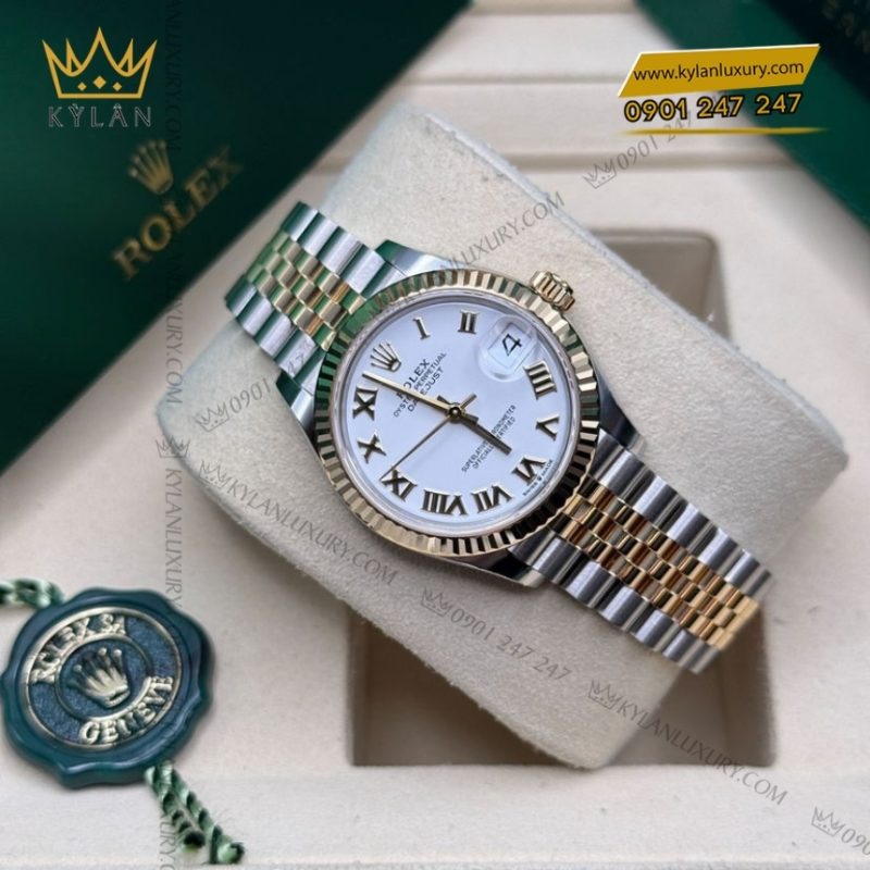 Đồng hồ Rolex Datejust 31 mặt trắng La Mã 278273-0002