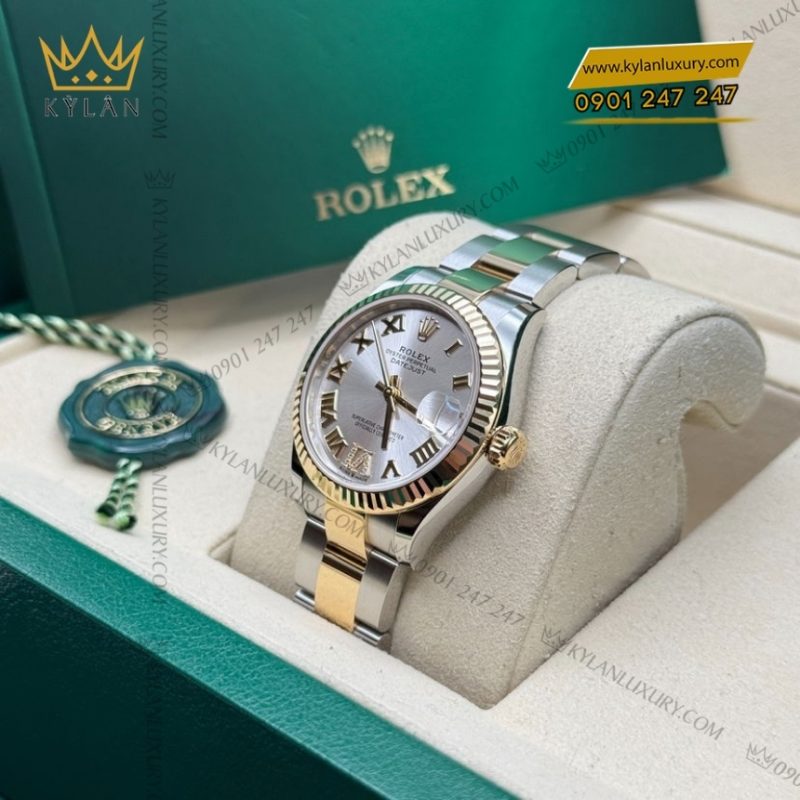 Đồng hồ Rolex Datejust 31 mặt bạc La Mã 278273-0003