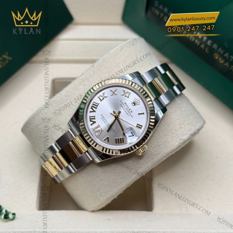 Đồng hồ Rolex Datejust 31 mặt bạc La Mã 278273-0003
