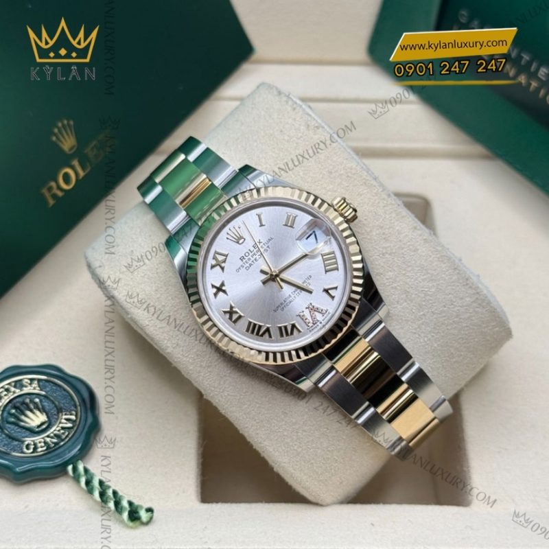 Đồng hồ Rolex Datejust 31 mặt bạc La Mã 278273-0003
