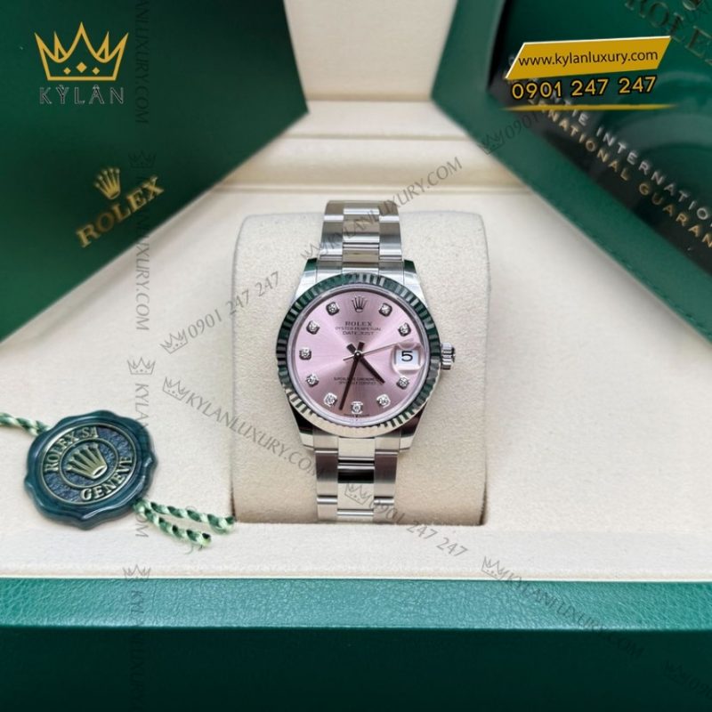 Đồng hồ Rolex Datejust 31 hồng kim cương 278274-0031