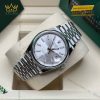 Đồng hồ Rolex Datejust 36 mặt bạc vành trơn 126200-0001