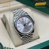 Đồng hồ Rolex Datejust 36 mặt bạc vành trơn 126200-0001