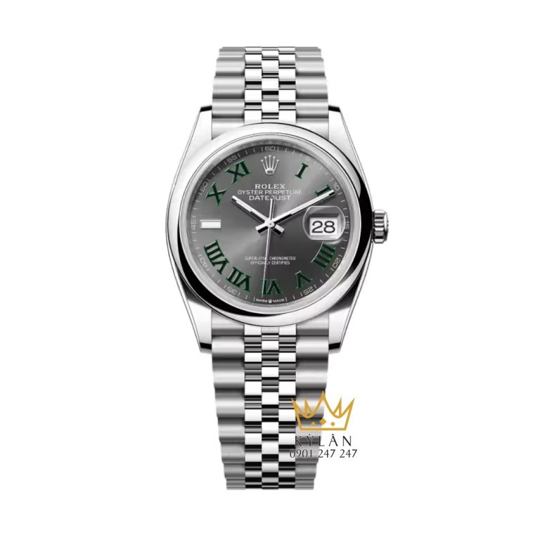 Đồng hồ Rolex Datejust 36 Wimbledon vành trơn 126200-0017