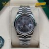 Đồng hồ Rolex Datejust 36 Wimbledon vành trơn 126200-0017
