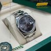 Đồng hồ Rolex Datejust 36 xám La Mã vành trơn 126200-0018