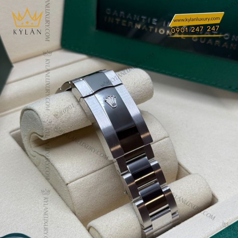 Đồng hồ Rolex Datejust 36 xám La Mã vành trơn 126200-0018