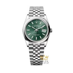 Đồng hồ Rolex Datejust 36 xanh mint vành trơn 126200-0023