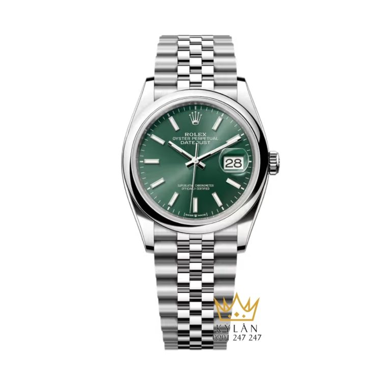 Đồng hồ Rolex Datejust 36 xanh mint vành trơn 126200-0023