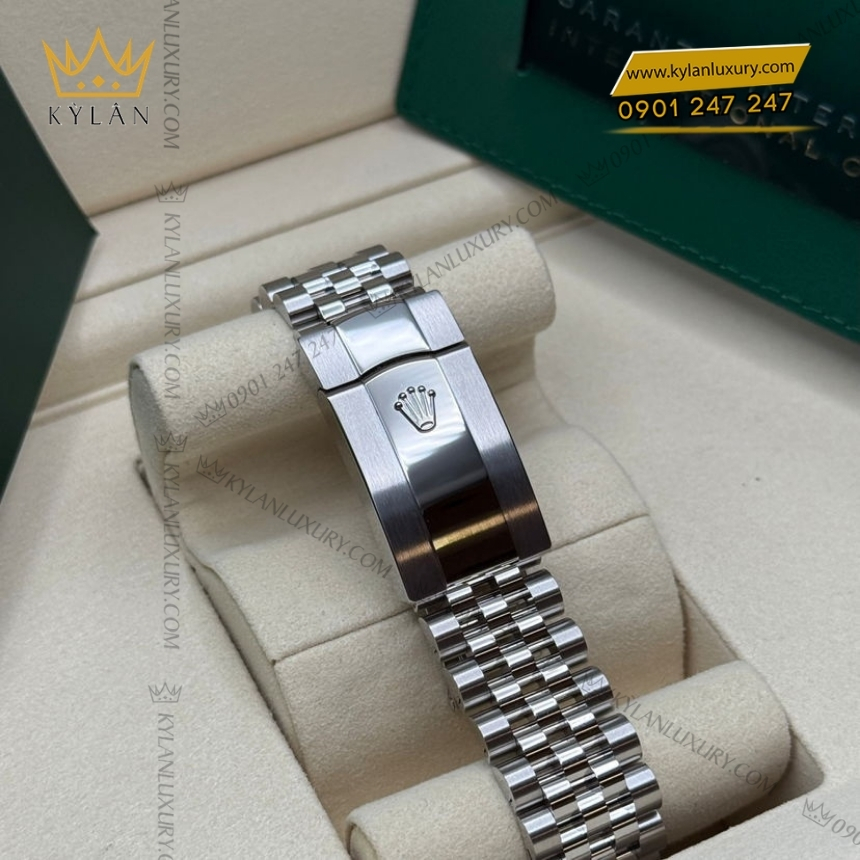 Kỳ Lân Luxury rolex datejust 36 126200 0023 xanh mint vanh tron 6 Đồng hồ Rolex Datejust 36 xanh mint vành trơn 126200-0023