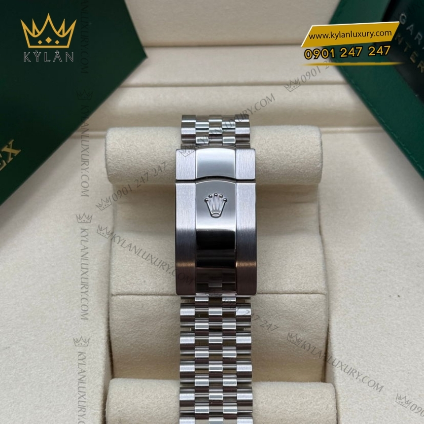 Kỳ Lân Luxury rolex datejust 36 126200 0023 xanh mint vanh tron 7 Đồng hồ Rolex Datejust 36 xanh mint vành trơn 126200-0023