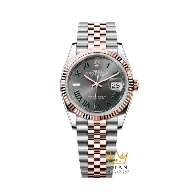 Đồng hồ Rolex Datejust 36 Wimbledon demi vàng hồng 126231-0029