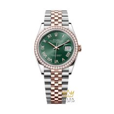 Đồng hồ Rolex Datejust 36 xanh bạc hà vành kim 126281RBR-0039
