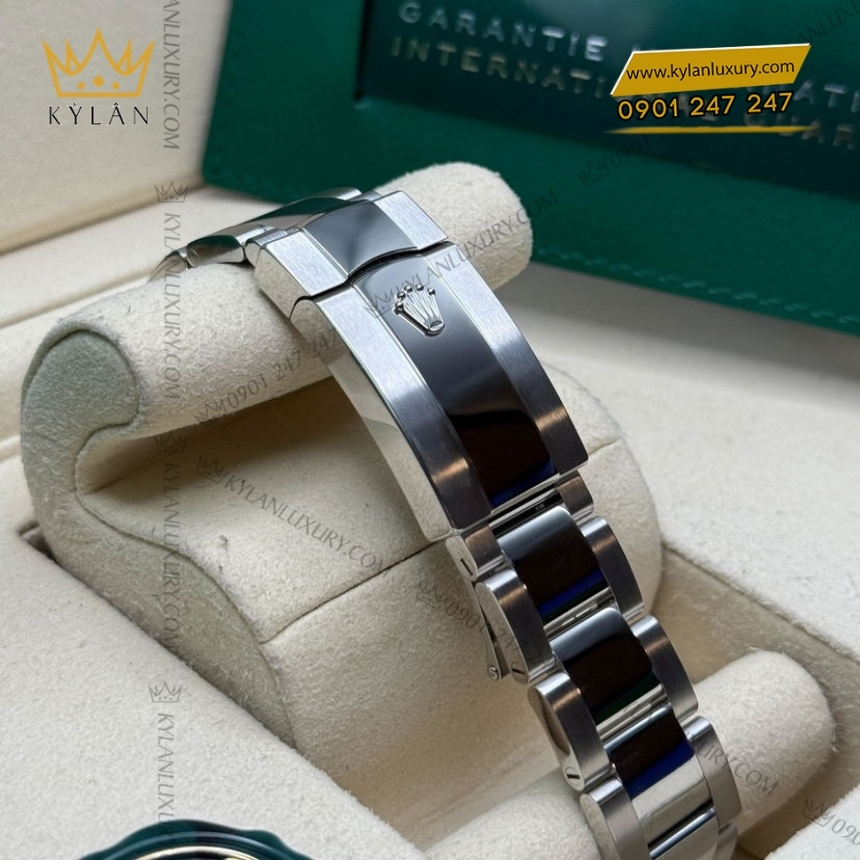Kỳ Lân Luxury rolex datejust 36 126284rbr 0030 xanh duong vanh kim 2 Đồng hồ Rolex Datejust 36 xanh dương cọc kim 126284RBR-0030