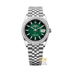 Đồng hồ Rolex Datejust 36 xanh ombré dạ quang 126284RBR‑0051