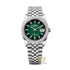 Đồng hồ Rolex Datejust 36 xanh ombré dạ quang 126284RBR‑0051