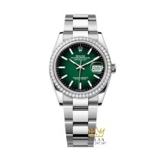Đồng hồ Rolex Datejust 36 xanh ombré vành kim 126284RBR-0052
