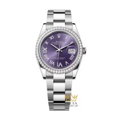 Đồng hồ Rolex Datejust 36 mặt tím vành kim 126284RBR‑0056