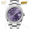 Đồng hồ Rolex Datejust 36 mặt tím vành kim 126284RBR‑0056