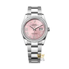 Đồng hồ Rolex Datejust 36 mặt hồng vành kim 126284RBR‑0058