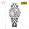 Đồng hồ Rolex Datejust 36 mặt bạc vành kim 126284RBR-0059