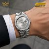 Đồng hồ Rolex Datejust 36 mặt bạc vành kim 126284RBR-0059