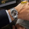 Đồng hồ Rolex Datejust 36 xám đậm vành kim 126284RBR-0064