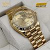 Đồng hồ Rolex Day Date mặt champagne kim cương 128238-0008